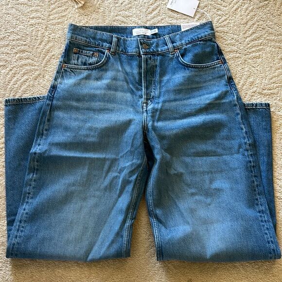 NWT & Other Stories Wide Leg, Low Waist, Non Stretch Jean Size 32 - Picture 11 of 13